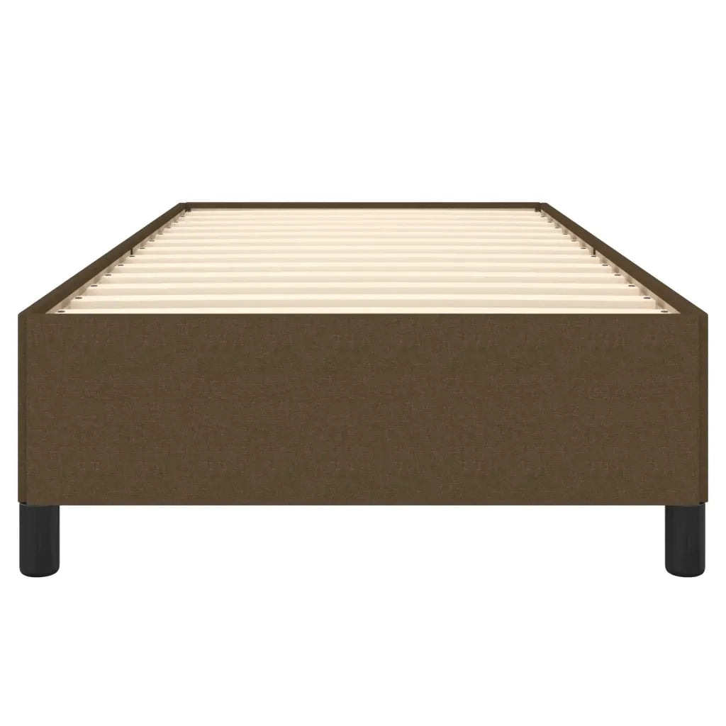 Letto singolo | Letto per adulti | Giroletto senza Materasso Marrone Scuro 80x200 cm Tessuto