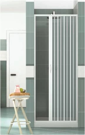 Box doccia mod. Vergine 80xh185  in pvc a soffietto laterale