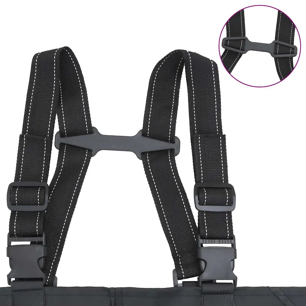 Wader con Stivali e Cintura Nero Taglia 46 4017007