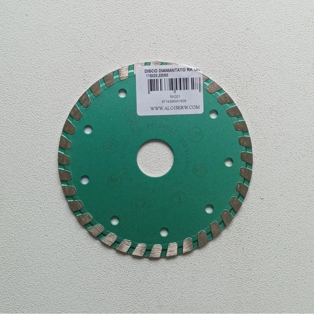 Sankyo rk 115mm disco diamantato universale per taglio cemento, cemento armato, granito, mattoni