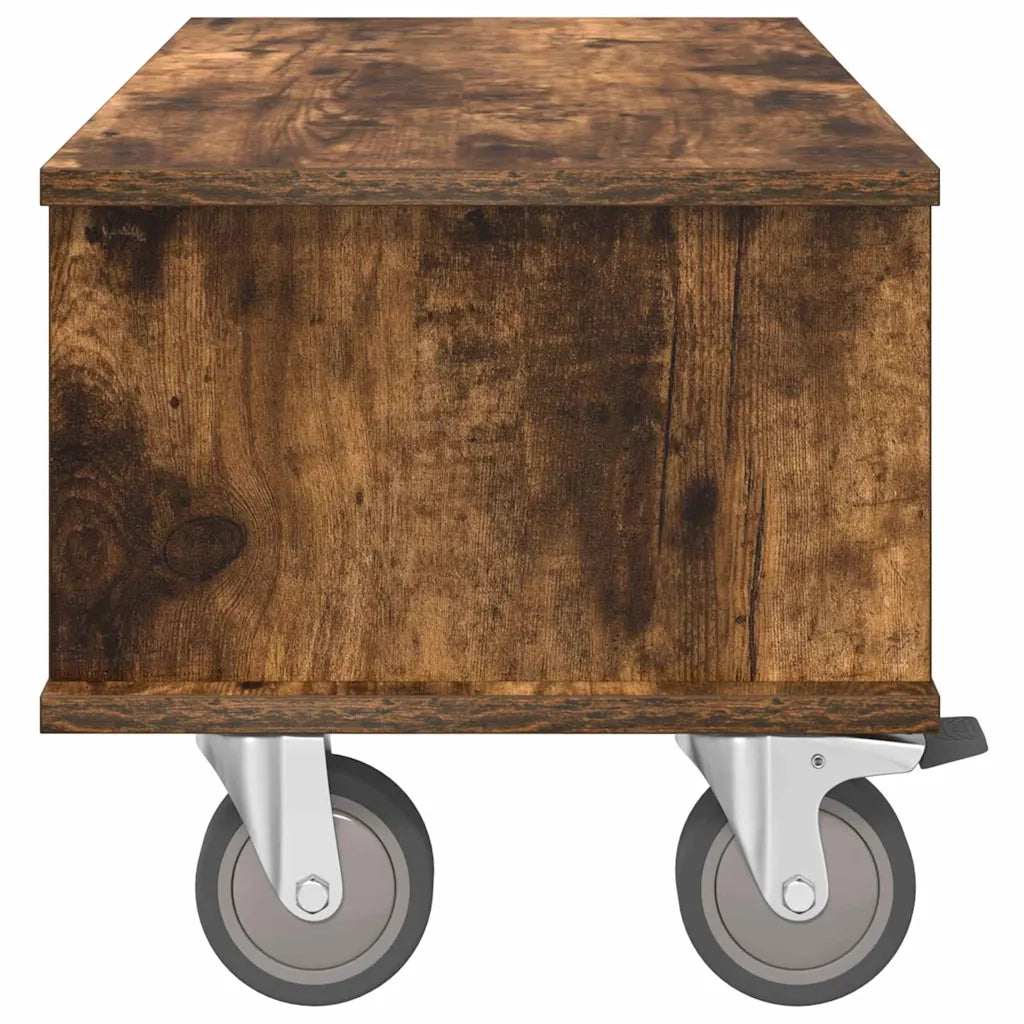 Supporto TV-Credenza per TV-Mobile TV Rovere fum¨¦ 68,5 x 35 x 35 cm Legno multistrato
