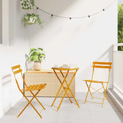 Sedia Pieghevole da Giardino 2 pcs Senape 42 x 46 x 82cm 42002957