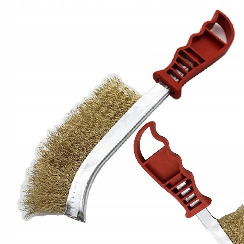 Spazzola Metallica in Ottone 235mm – Manico Ergonomico | Alta Qualità, Pulizia Efficiente
