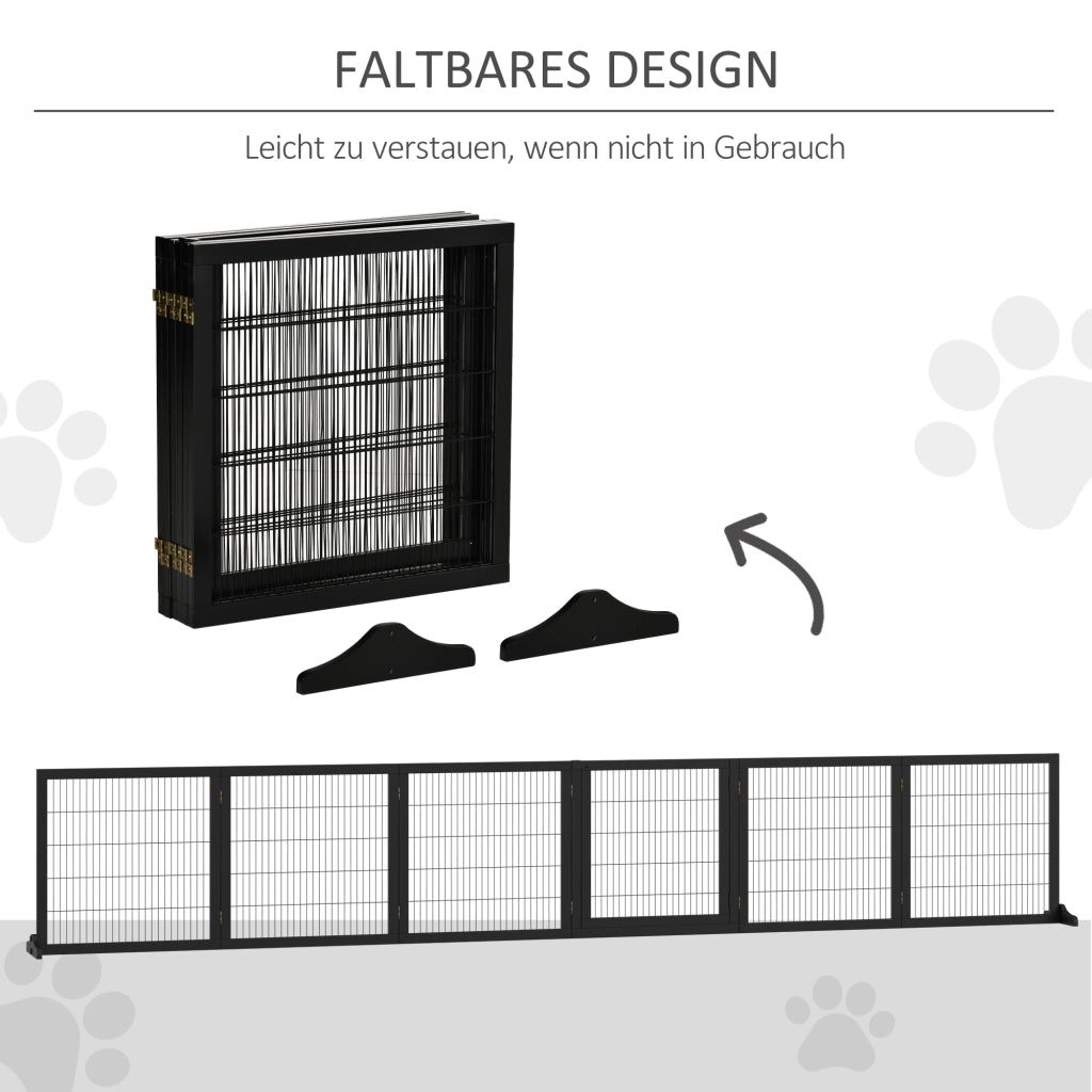 Cancello di sicurezza per porte, barriera per cani, cancello protettivo, cancello per cani, porta di sicurezza, pieghevole bidirezionale, legno di
