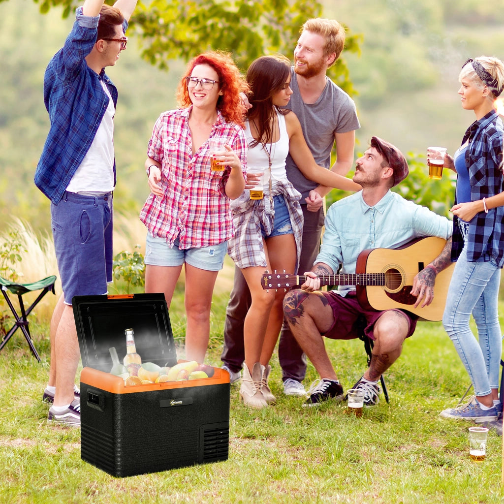 Frigorifero Portatile Elettrico 40L ¨C Xylo ¨C 12V/24V -20¡æ Display LED 58,7x36,5x43,8cm Nero