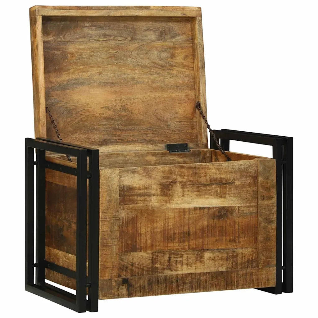 Scatola di Stoccaggio 60 x 40 x 41 cm Legno di mango massello 4016751