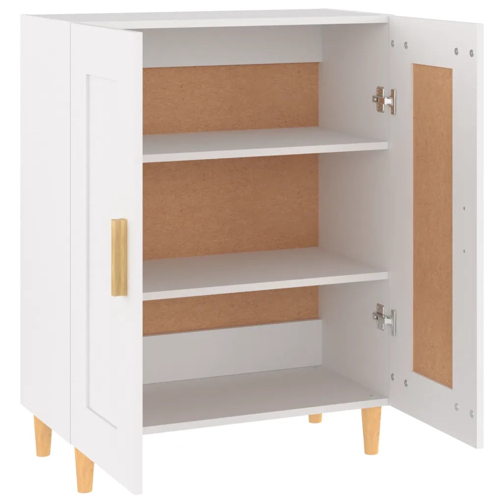 Credenza | Madia | Buffet da pranzo | Armadio da pranzo Bianca 69,5x34x90 cm in Legno Multistrato