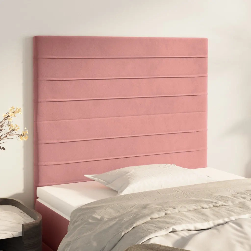 Testiera | Testata Rosa 80x5x118/128 cm Velluto