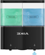 Dispensatore automatico di sapone per la parete - 2 camera - Senza forare - Adatto per gel doccia liquido - Shampoo e condizionatore