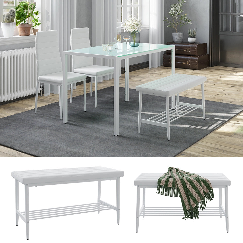 Vicco Panca Bianco 85 x 35 cm