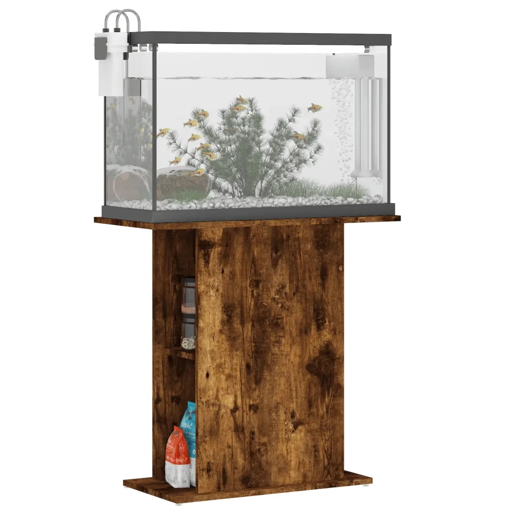Supporto Acquario 75x36x72,5 cm Legno Multistrato Rovere Fumo CFW8253565