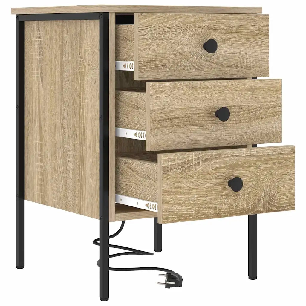Armadio da Notte con cassetto Rovere Sonoma 42 x 41 x 61 cm 859482