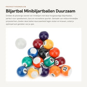 Pallini da Biliardo 32MM - 16 Pezzi - Hars di Poliestere - Duraturo - Adatto per Camere da Gioco - Materiale Ecologico - Minibilardini