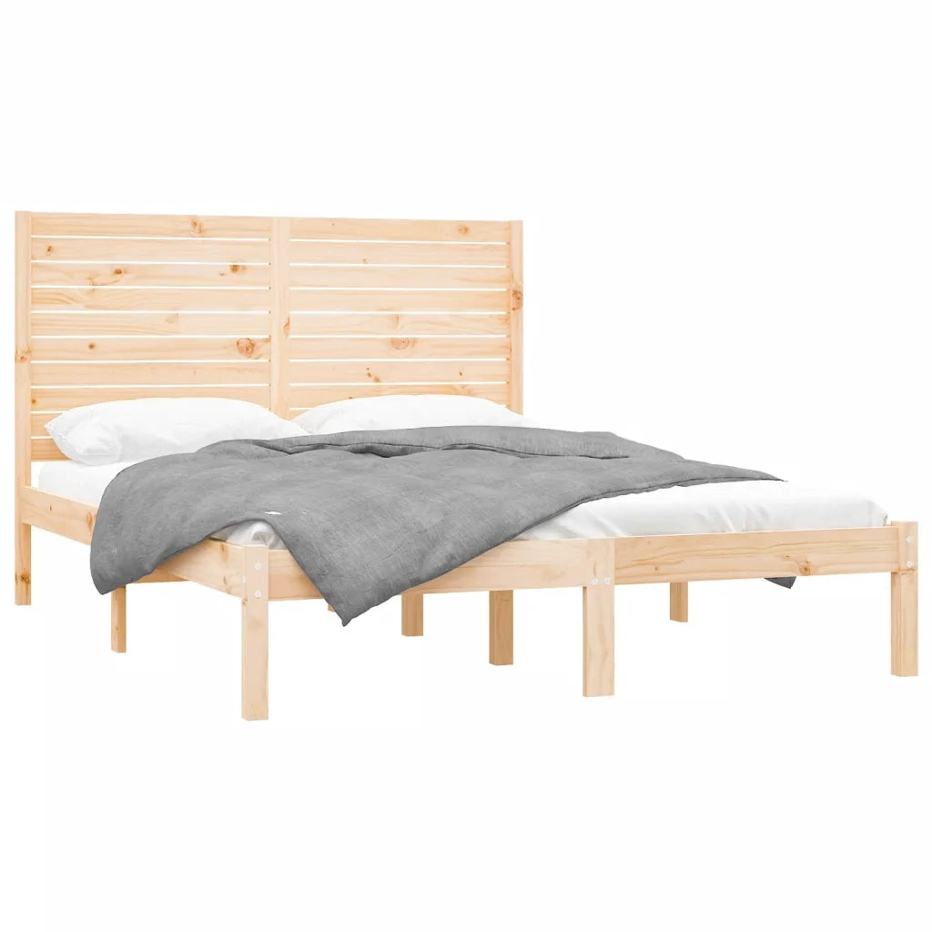 Giroletto-Struttura Letto in Legno Massello 160x200 cm 718980