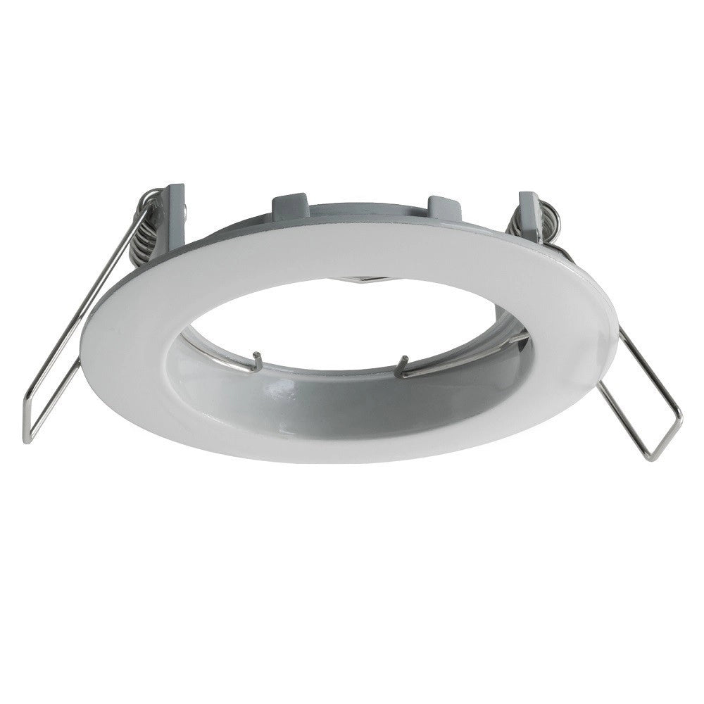 Trade Shop - Faretto Led Rgb+3000k 6w 12v Incasso 6cm Tondo Rgbw Effetti Luce Colorata Barca - Bianco