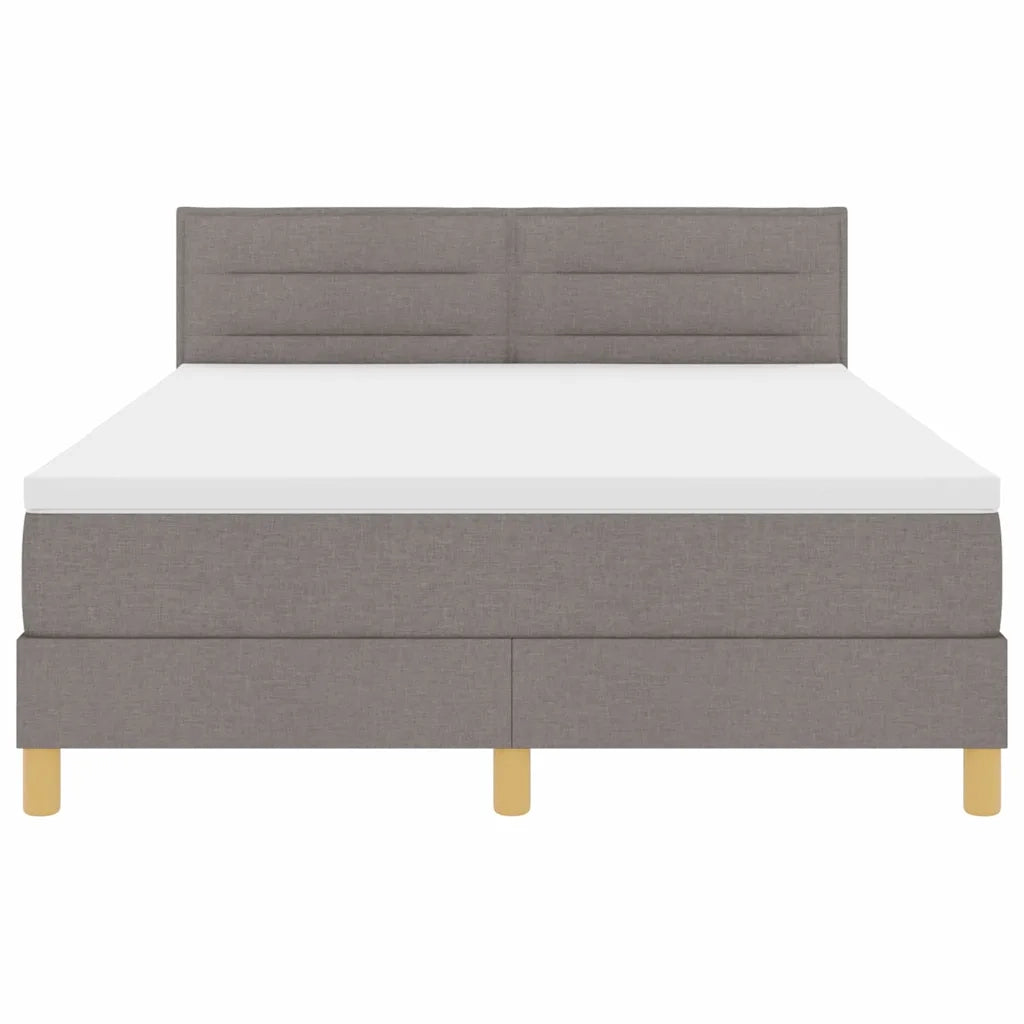Letto a Sorgente LED con strisce LED Talpa 140 x 190 cm Tessuto 3342363