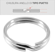 100pz anelli per chiavi mm.30 cod:ferx.19833