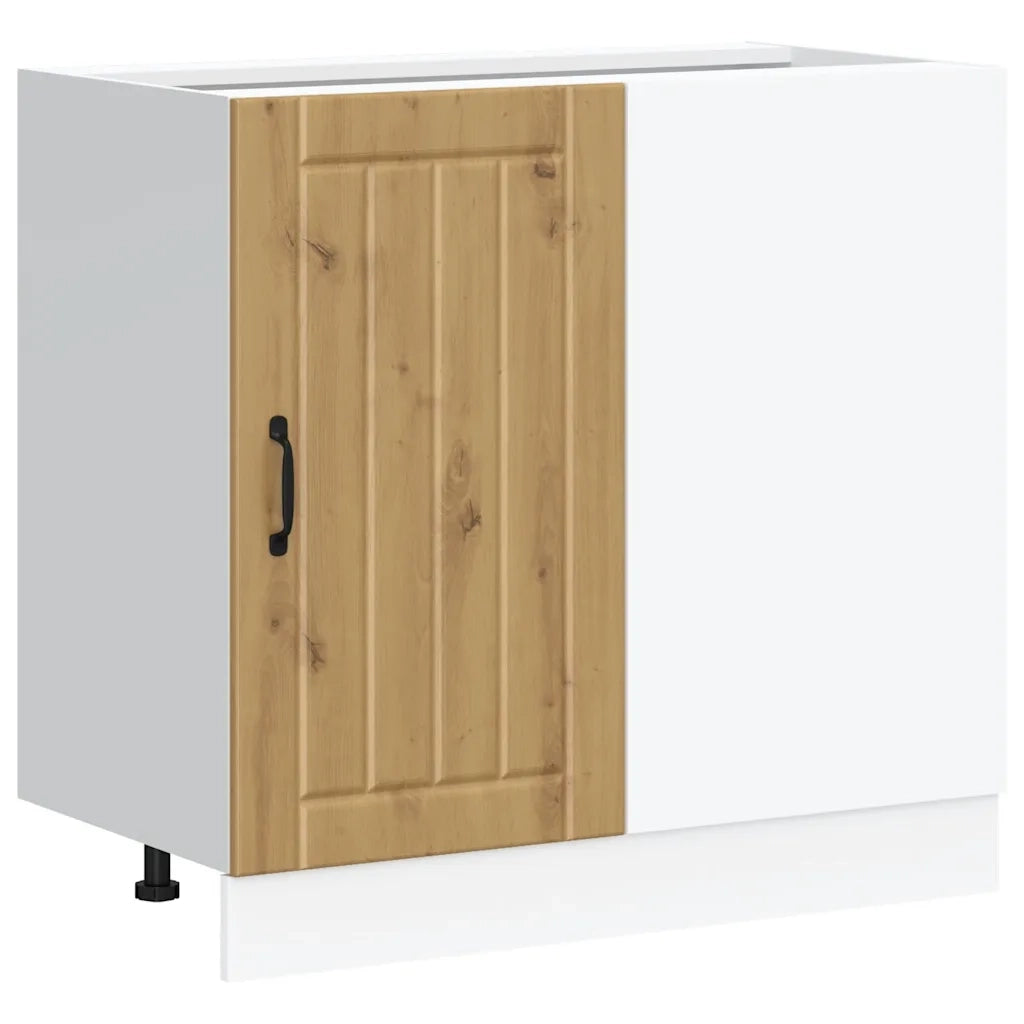 Pensile da cucina | Mobile base da cucina Lucca Rovere Artigianale Legno Multistrato