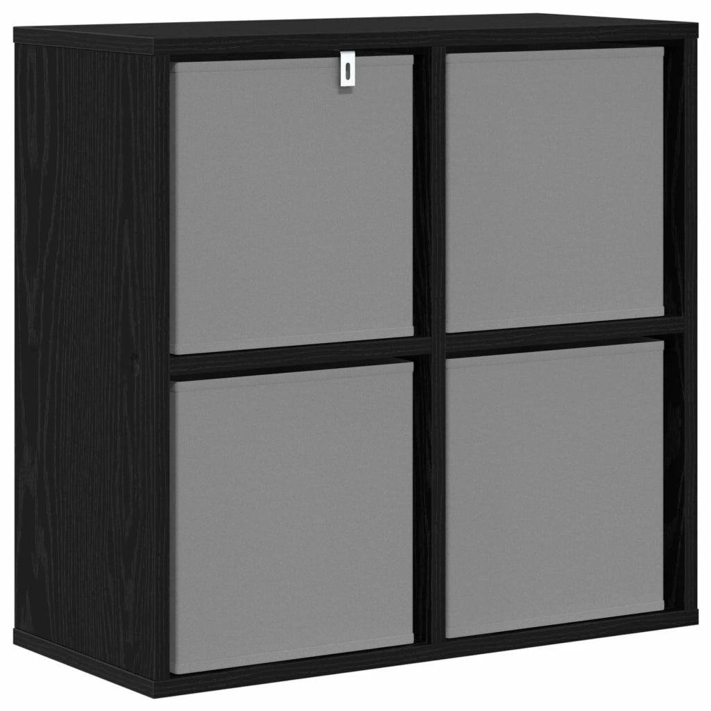Credenza con cassetto Rovere Nero 59,5 x 27 x 57 cm 8000533