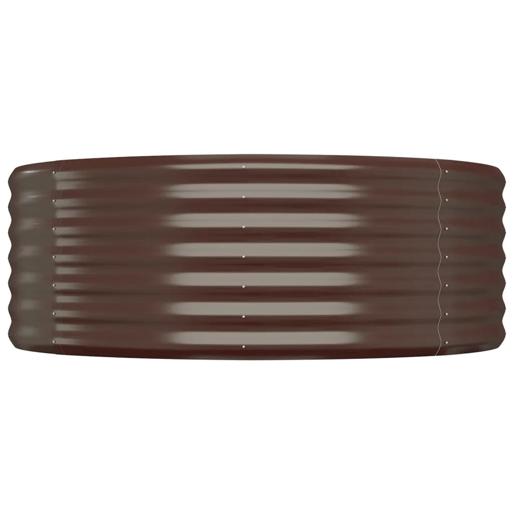 Letto Giardino Acciaio Zincato 507x100x36 cm Marrone 319010