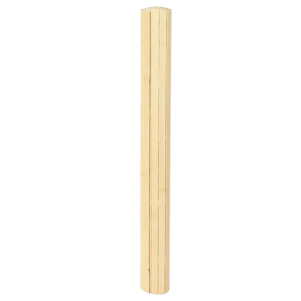 Tappeto Rettangolare Natura Chiaro 80x500 cm in Bambù 376795