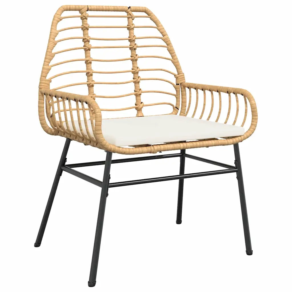 Set da Pranzo per Giardino 9 pcs Marrone polyrattan 3380868