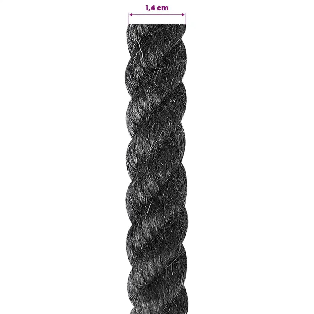Corda di Juta 14 Nero 100% juta Tossa 42011621