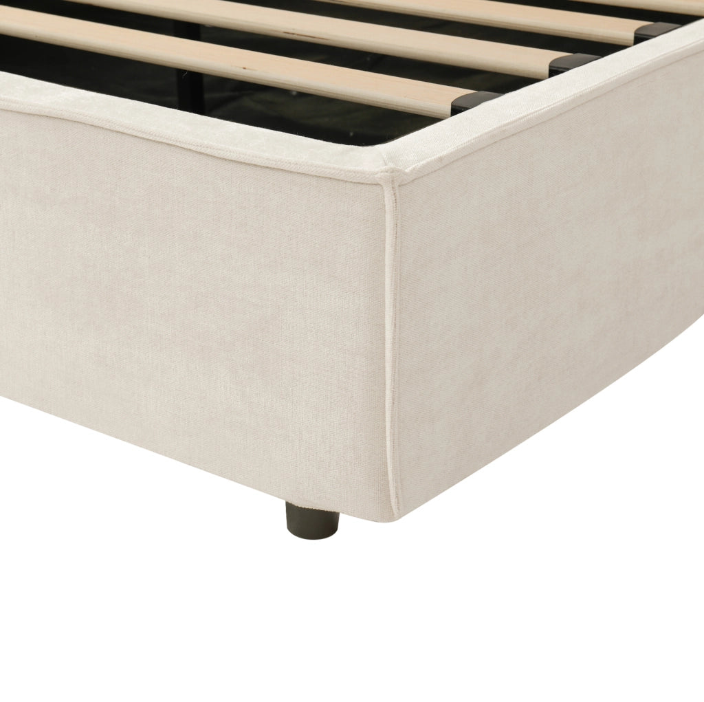Letto matrimoniale imbottito 180x200 cm con vano contenitore idraulico