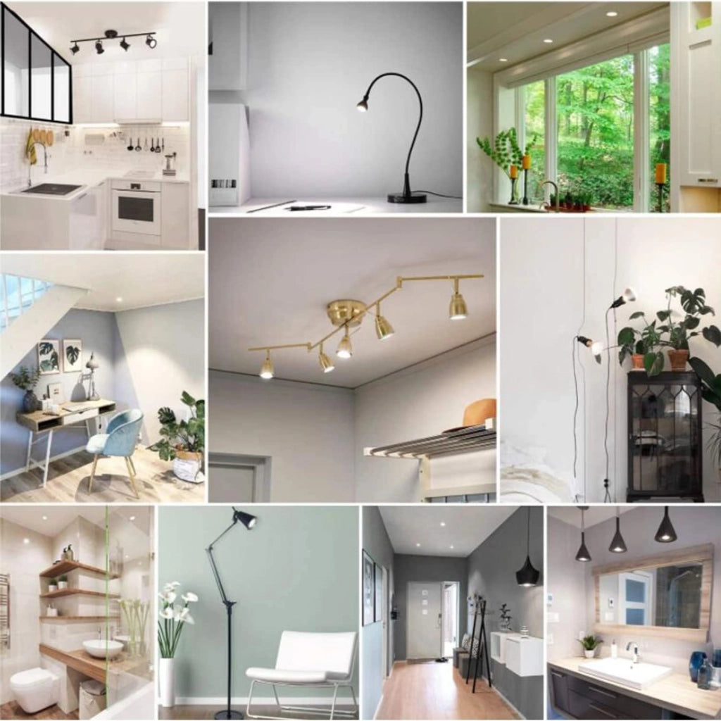 Lampada faretto 8W luce lampadina a led attacco con attacco GU10 da 220V bianca naturale 4000K