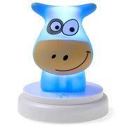 NAUGHTY COW Luce notturna a LED per mucche dal design simpatico Blu Alecto