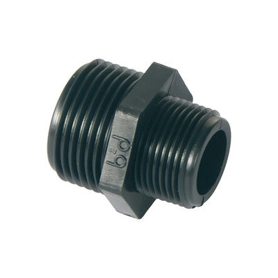 NIPPLES RIDOTTO IN PP NERO- 2x11/2- BUCCH- pezzi 1
