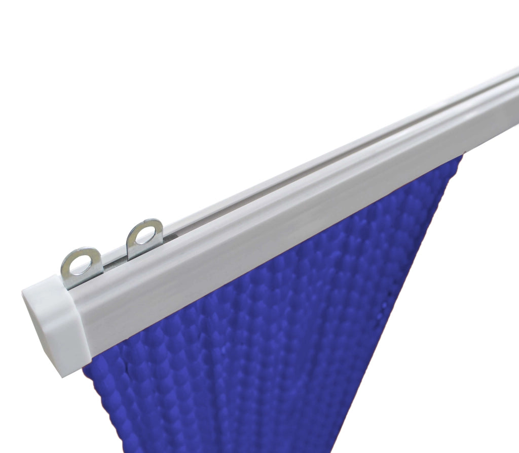 Tenda Antimosche per Porta Finestra a Pannello Con Telaio In PVC Blu Navy - 140 x 230
