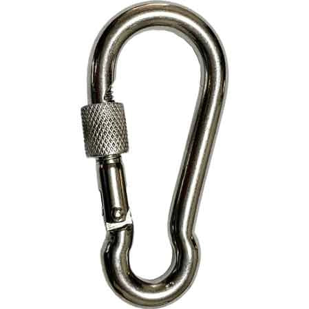 MOSCHETTONE CON GHIERA INOX 60 mm
