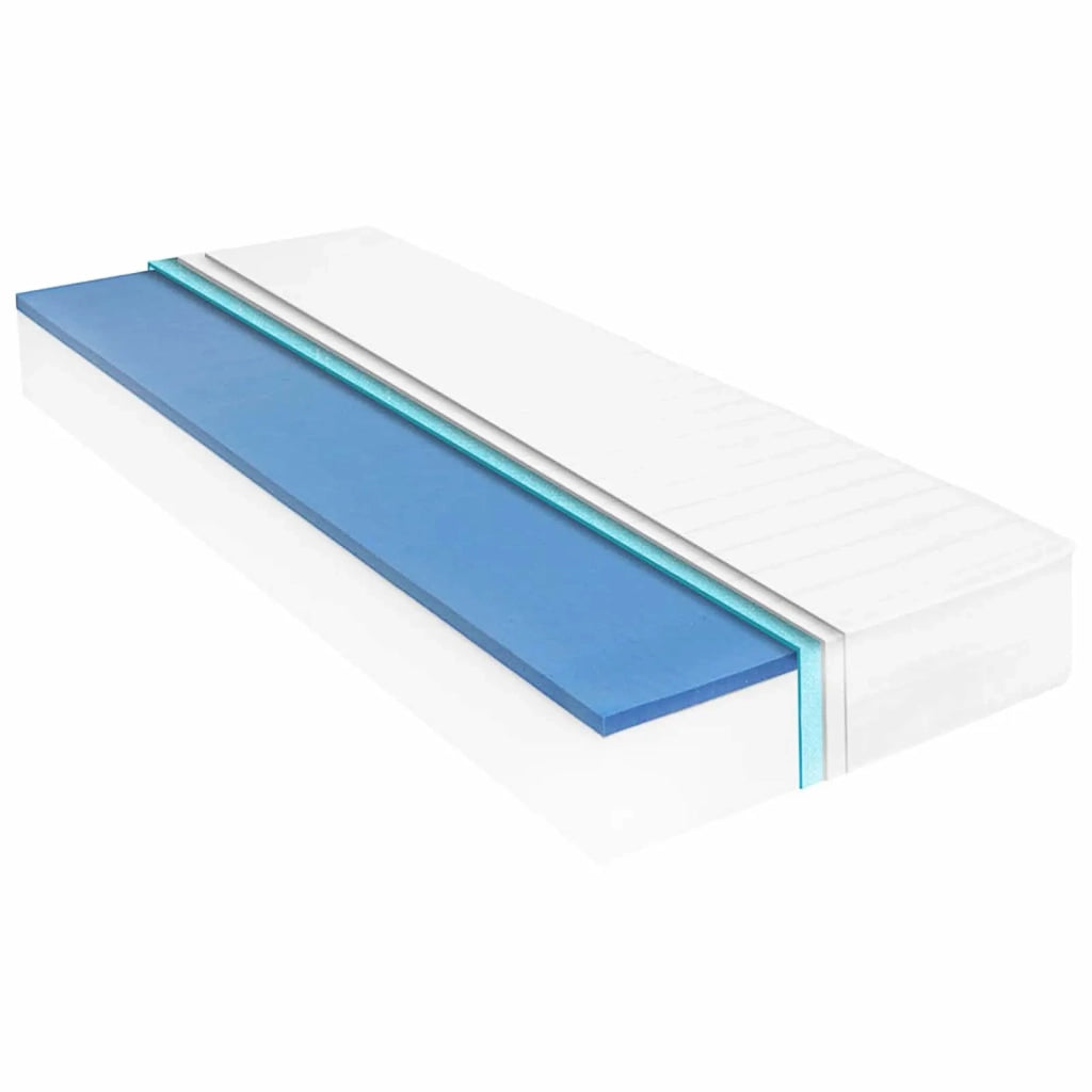 Letto singolo | Letto per adulti | Letto Giorno con materasso Marrone Cera e Bianco 90 x 200 cm