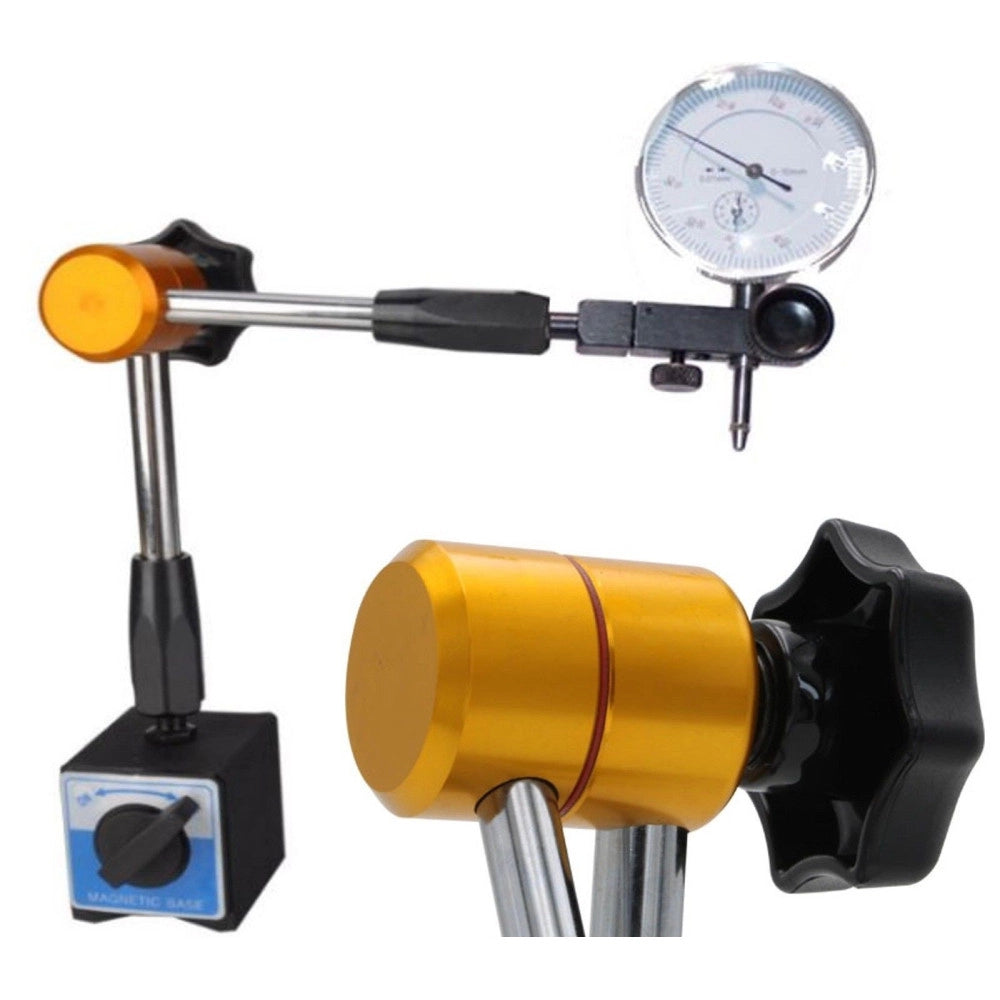 Trade Shop - Base Magnetica Snodabile + Comparatore Centesimale Tornio Base Snodabile -