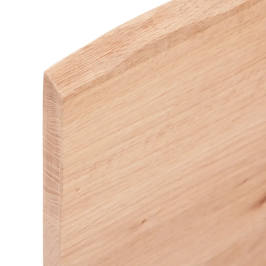 Piano Tavolo Marrone Chiaro 60x60x2cm Rovere Massello Trattato 3156350