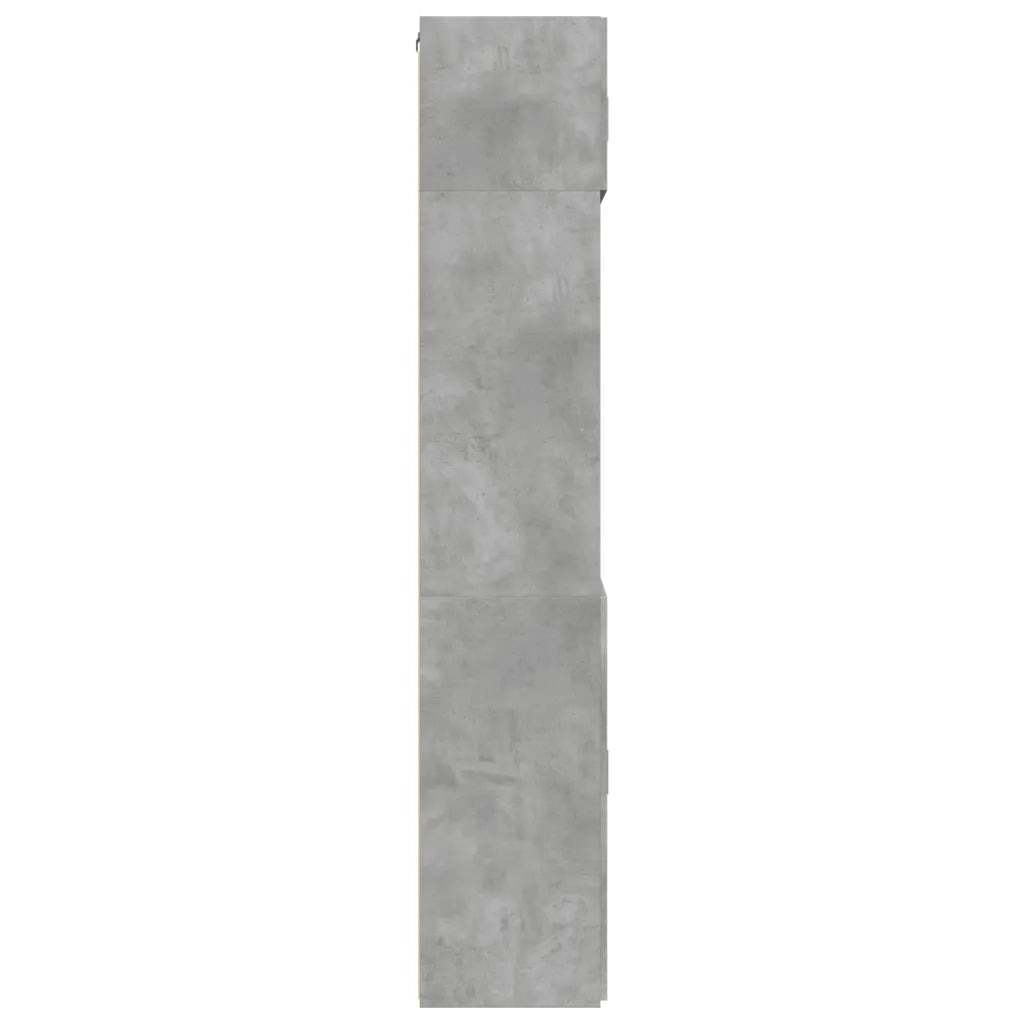 Armadietto Grigio Cemento 80x42,5x225 cm in Truciolato 3281346