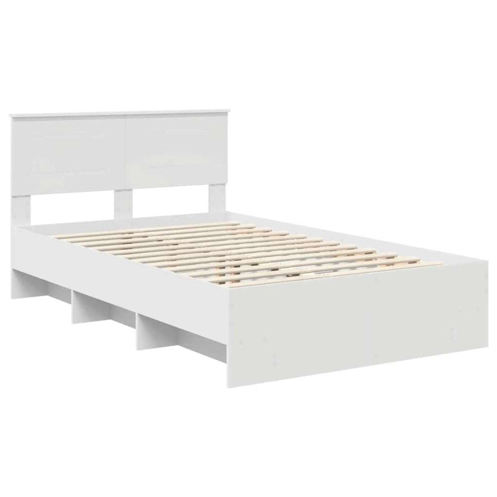 Struttura del letto Bianco 120 x 123 cm Legno multistrato 3408872