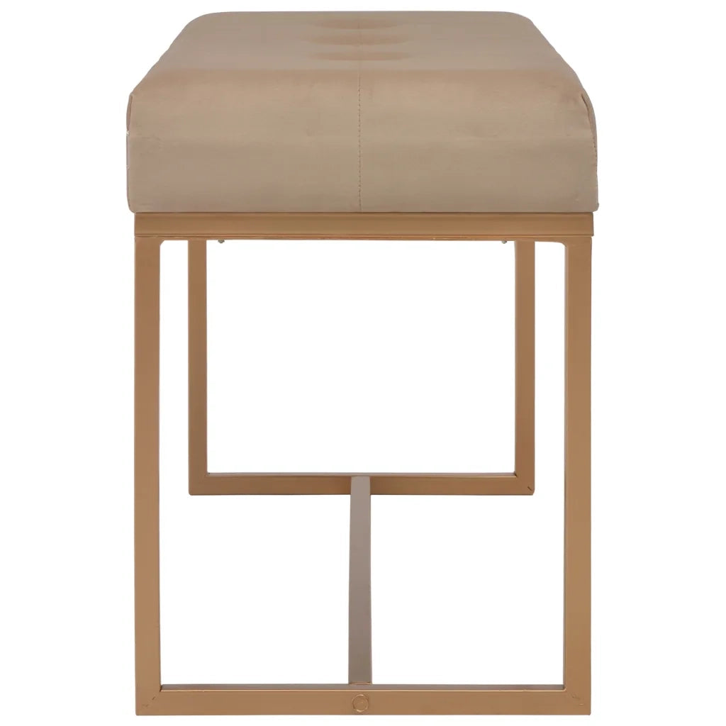 Panca 80 cm in Velluto Beige 247559