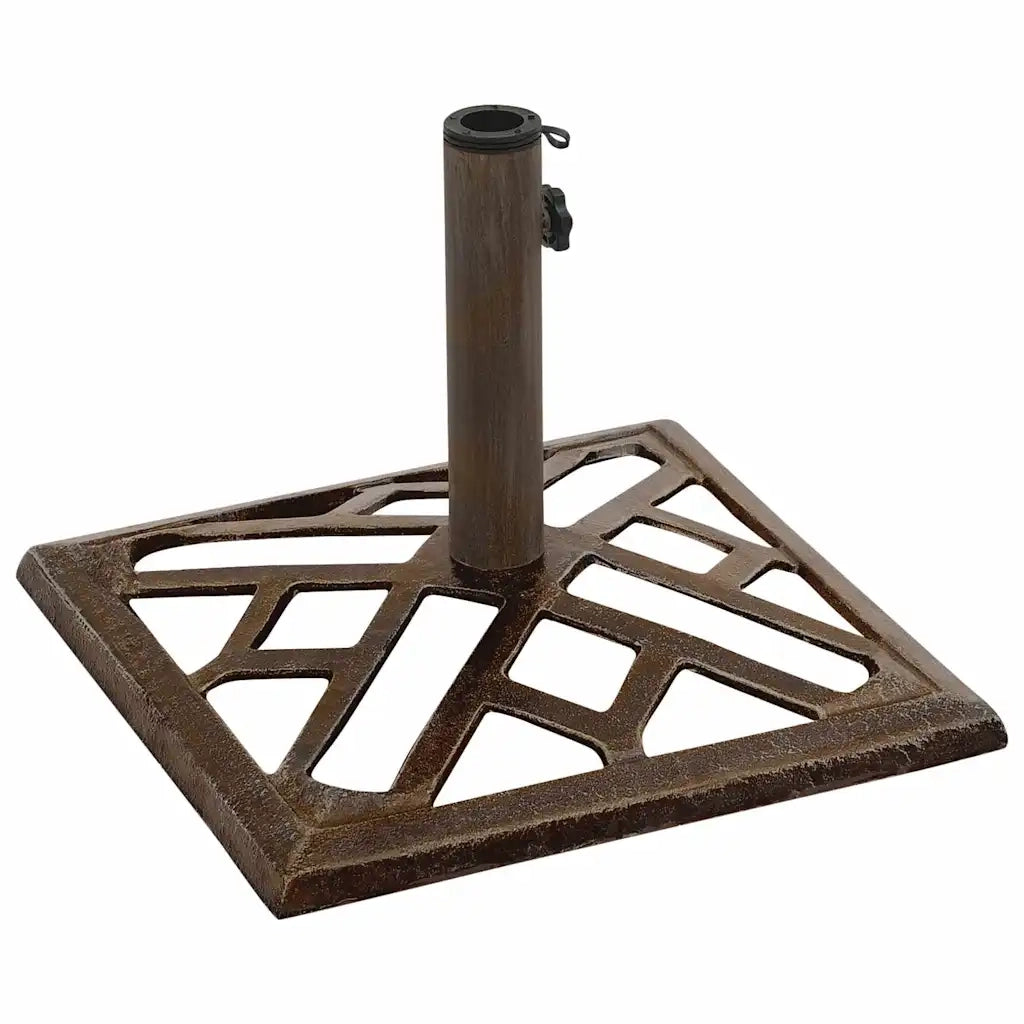 Base per ombrellone-Supporto per ombrellone Bronzo 44x44x31 cm in Ghisa 666877