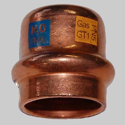 TAPPO FEMMINA RAME A PRESSARE  18     MADE IN ITALY