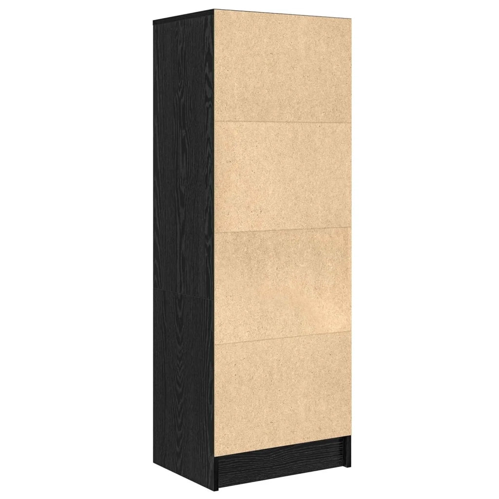 Credenza con cassetto Rovere Nero 45,5 x 34 x 127 cm 869363