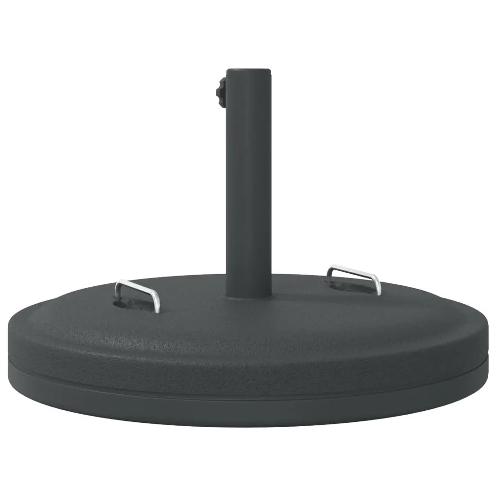 Base per ombrellone-Supporto per ombrellone con Manici per Pali ?38/48 mm 25 kg Rotonda