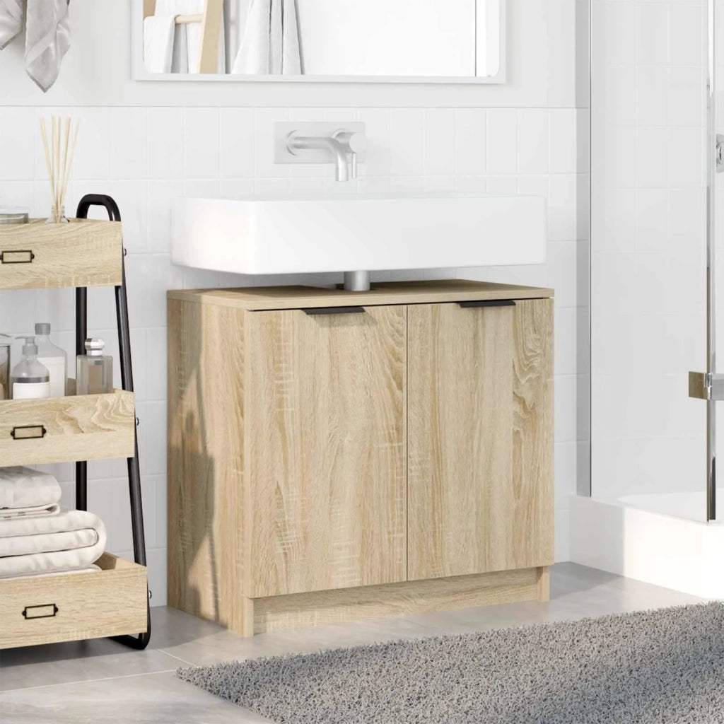 Mobile da Bagno | Armadio da bagno con porta Rovere Sonoma 64,5 x 33,5 x 59 cm