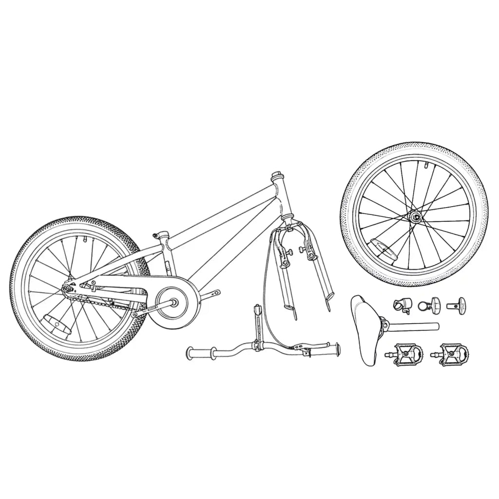 BMX 20 Pollici per oltre 9 anni Bianco
