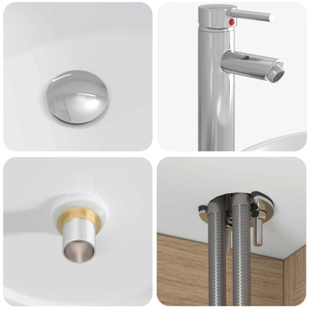 Set di Armadi da Bagno 4 pz Rovere Artigianale 3406462