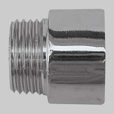 PROLUNGA OTTONE CROMATA  3/4 x 10     MADE IN ITALY