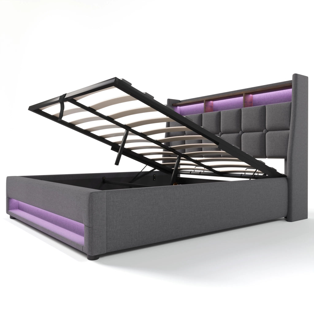 Letto imbottito USB 140x200cm
