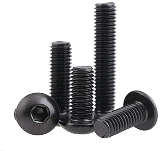 Viti a Bollone in Acciaio di Carbonio Classe 10,9 - M5 x 12 mm - Resistente alla Corrosione - 20 pezzi - Viti a Bollone a Filo Completo
