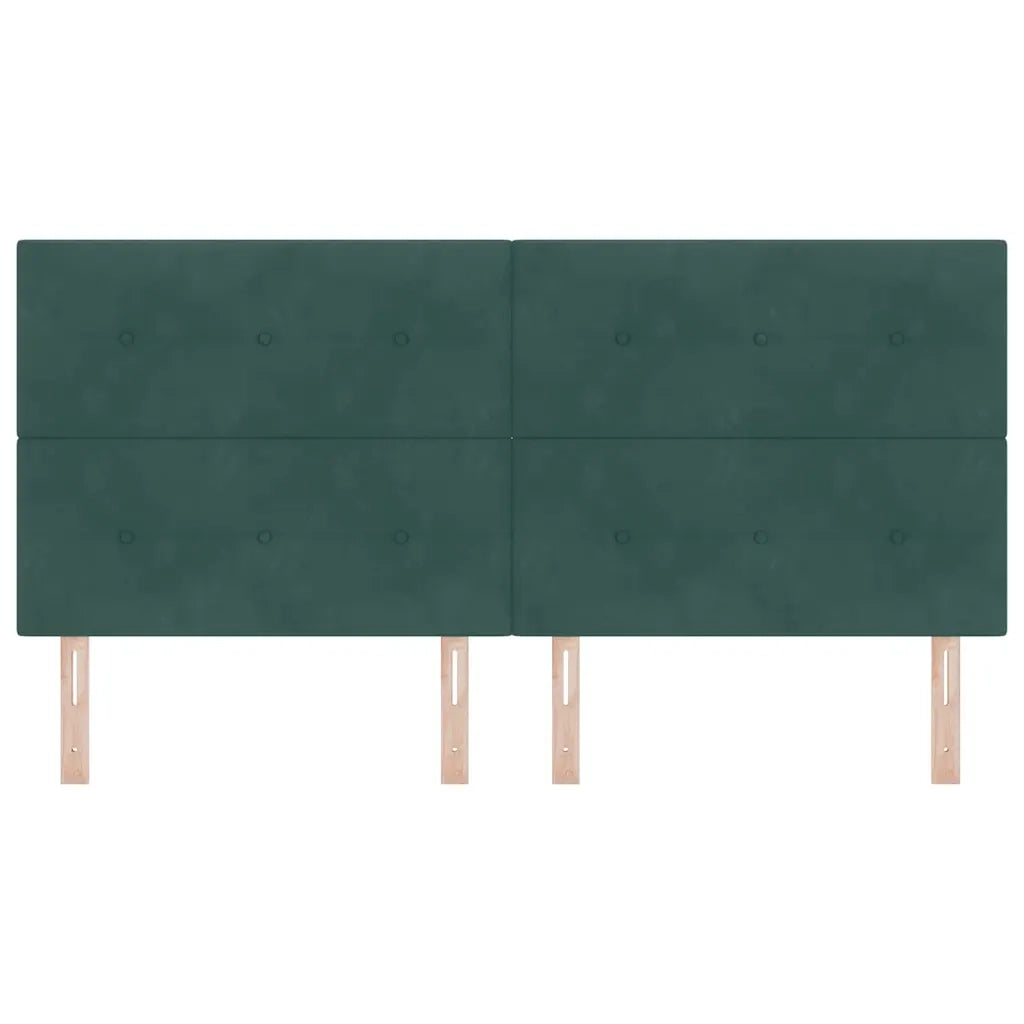 Testiera | Testata Verde Scuro 200 cm Velluto